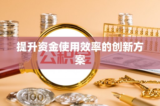 槐荫提升资金使用效率的创新方案